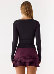 Skyler Mini Skort Plum