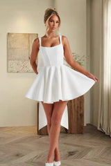 Detachable Bow Corset Mini Party Dress