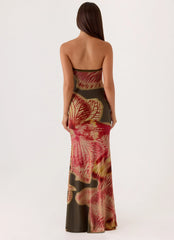 Iroha Strapless Maxi Dress Jungle Grove