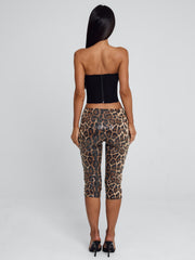 Vyorix EIRA CAPRI PANT LEOPARD SEQUIN