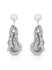 Liquid Gold Pearl Drop Earrings