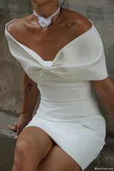 Off-the-shoulder Bodycon Cocktail Dress