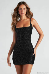 Leila Sequin Stylish Bodycon Mini Dress