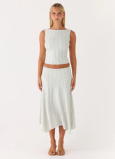 Katta Midi Skirt Vintage Stripe