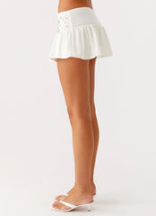 Vegas Nights Low Rise Skort White