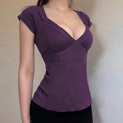 Plunge Tie Back Top