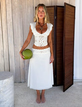 SASHA MIDI SKIRT IVORY