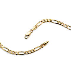 18'' 14K Yellow Gold Vermeil Figaro Chain (4.4mm)