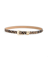 Tiger Print Skinny Belt