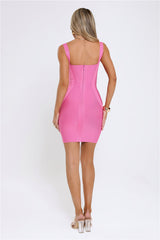 Level Up Bandage Mini Dress Candy
