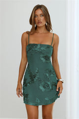 Songs Written Mesh Mini Dress Teal