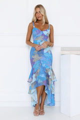 Timeless Glow Maxi Dress Blue