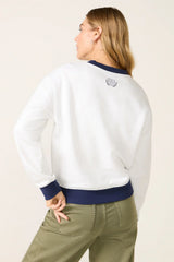 Crew Neck Patch Sweatshirt