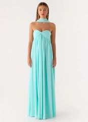 Celestino Scarf Maxi Dress Aqua