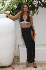 Showstopper Vibes Maxi Skirt Black