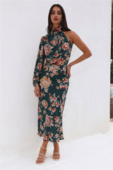 Love Your Needs Midi Dress Teal