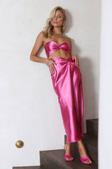 Keep Living Large Crop Pink