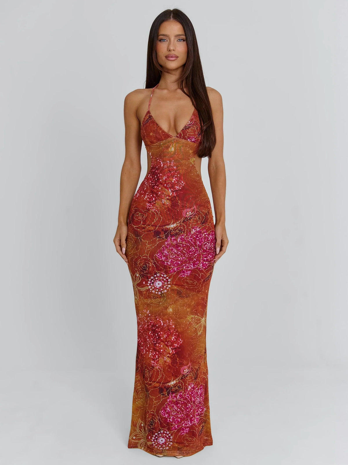 Lucy's ESMERALDA MAXI DRESS GOLDEN CRYSTAL