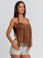 Lucy's FRANCINE TOP BROWN