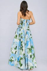 Maureen Printed Sleeveless Split Maxi Dress