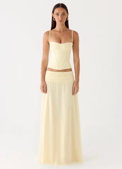 Natalya Maxi Skirt Yellow