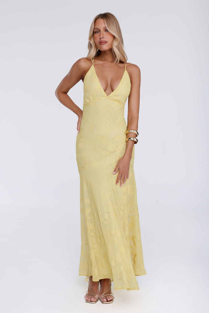 Soft Life Club Maxi Dress Yellow
