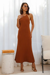 Young Heart Midi Dress Mocha
