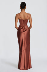 Amorette Maxi Dress - Rust