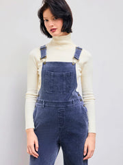 Washed Corduroy Buckle Up Pocket Jumpsuit