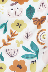 Smiley Mood Midi Skirt White