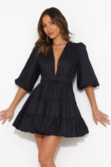 Sweetest Treat Mini Dress Black