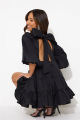 Sweetest Treat Mini Dress Black