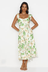 Seaside Space Midi Dress White