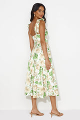 Seaside Space Midi Dress White