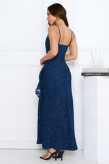 Fresh Rosebud Maxi Dress Navy