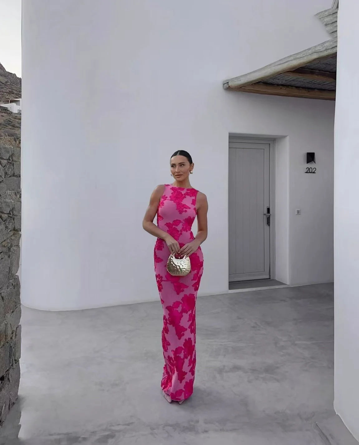 Morganite Maxi Dress - Pink
