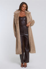 Plushé Faux Fur Coat Latte