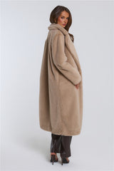 Plushé Faux Fur Coat Latte