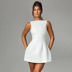 Bodrum Mini Dress - White