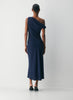 Klea Dress- Matte satin cowlneck maxi dress