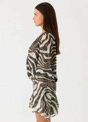 Elisana Mini Dress Zebra