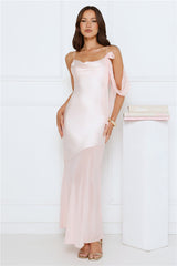 Proposal Satin Maxi Dress Pink