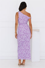 Favourable Off Shoulder Maxi Dress Purple