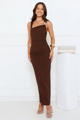 Garden Reverie Maxi Dress Brown