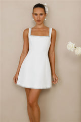 Luxe Ambience Mini Dress White