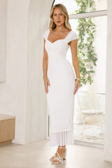 Destination Diaries Off Shoulder Maxi Dress White