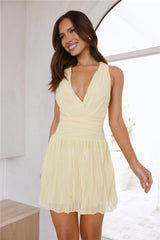 Sun Drenched Mini Dress Yellow