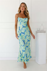 Irresistible Allure Maxi Dress Blue