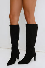 Antoinette Boots Black Suede
