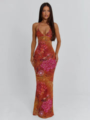Lucy's ESMERALDA MAXI DRESS GOLDEN CRYSTAL